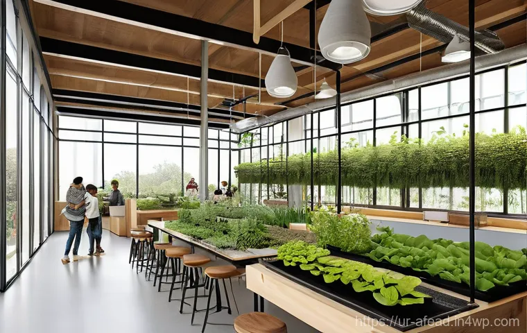 미래 도시에서의 공동체 생활 - **Prompt 2: Metaverse Community Gathering - Bridging Distances**
    A split-scene image. On one sid...