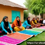 청년 참여와 공동체 형성 - A vibrant community gathering in a Pakistani neighborhood, featuring diverse groups of enthusiastic ...