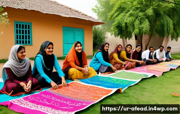 청년 참여와 공동체 형성 - A vibrant community gathering in a Pakistani neighborhood, featuring diverse groups of enthusiastic ...